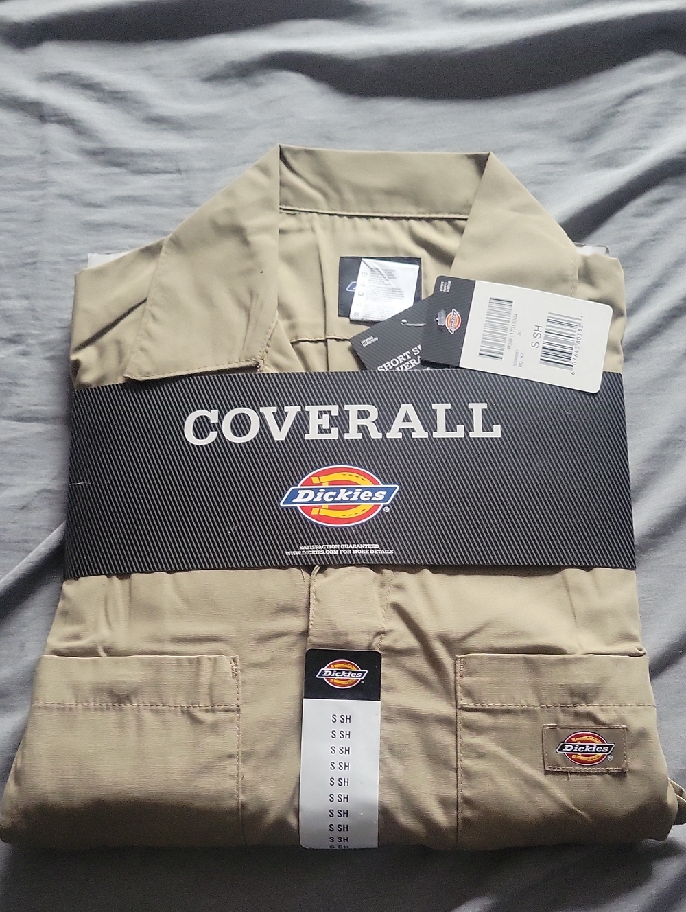Dickies Khaki Short Sleeve Coverall